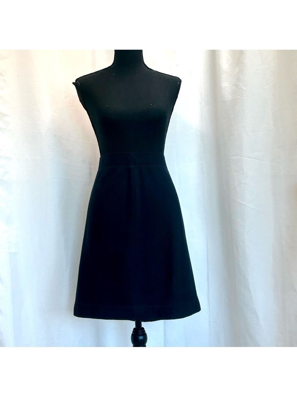 MARC Cain navy blue textured wool pencil skirt Sz XL/14 pull-on - Picture 12 of 12